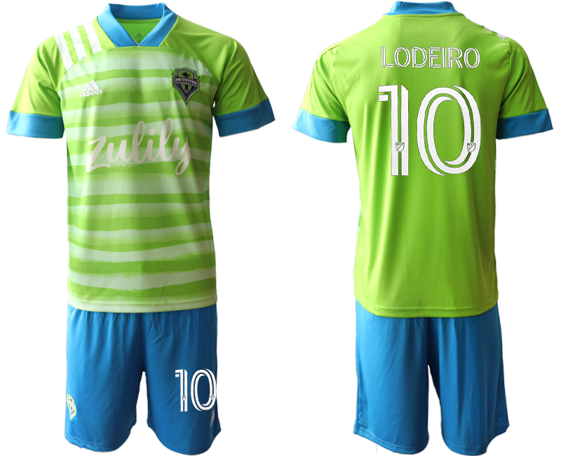Men 2020-2021 club Seattle Sounders home #10 green Soccer Jerseys->customized soccer jersey->Custom Jersey